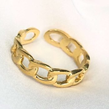 CHAIN RING GOLD