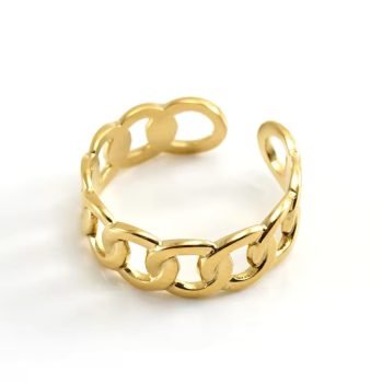 CHAIN RING GOLD