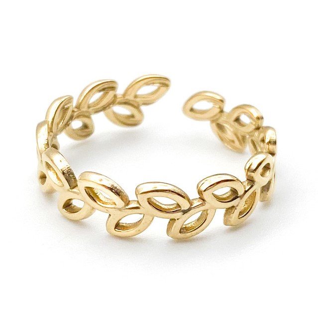 LEAF RING GOLD