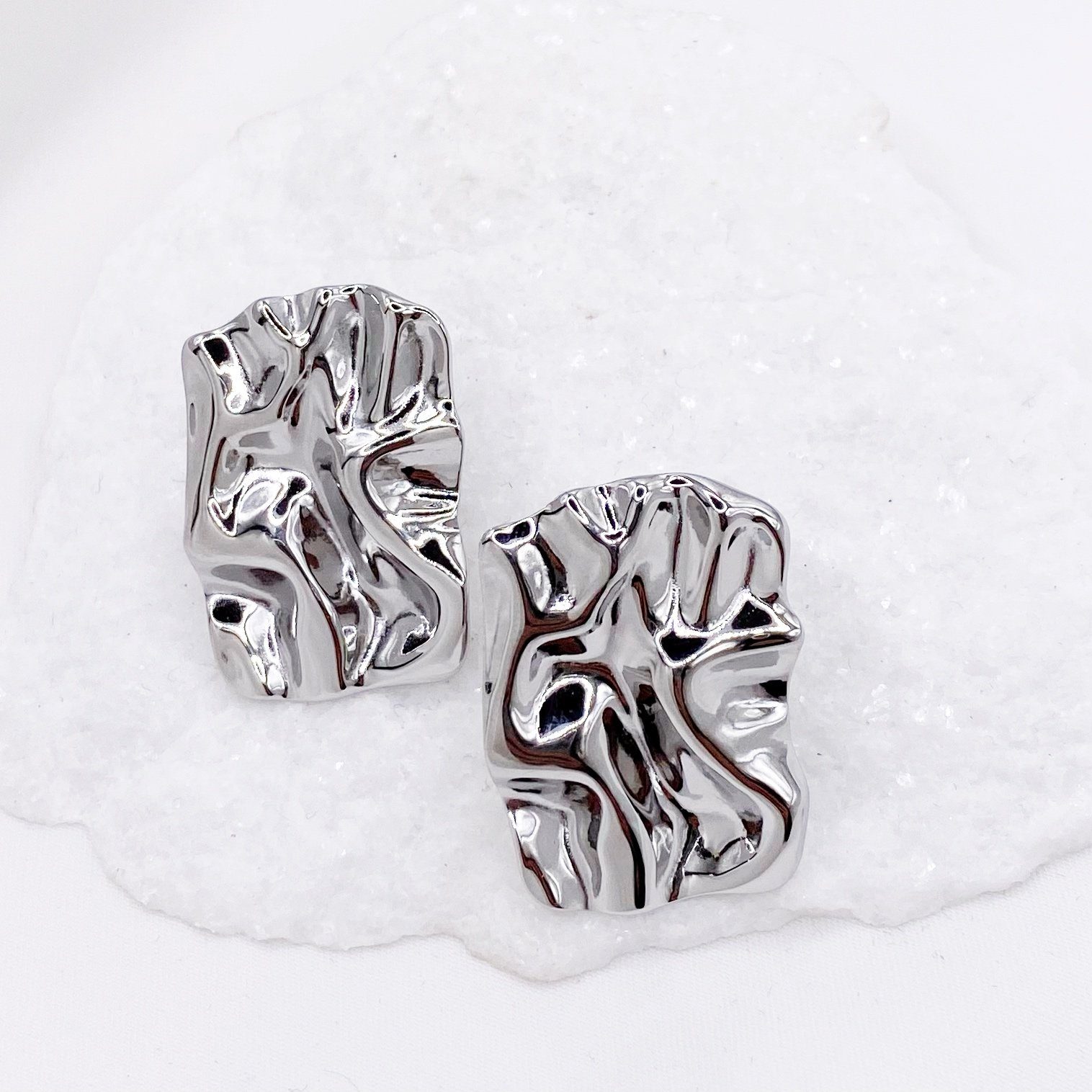 LEONA EARRINGS SILVER