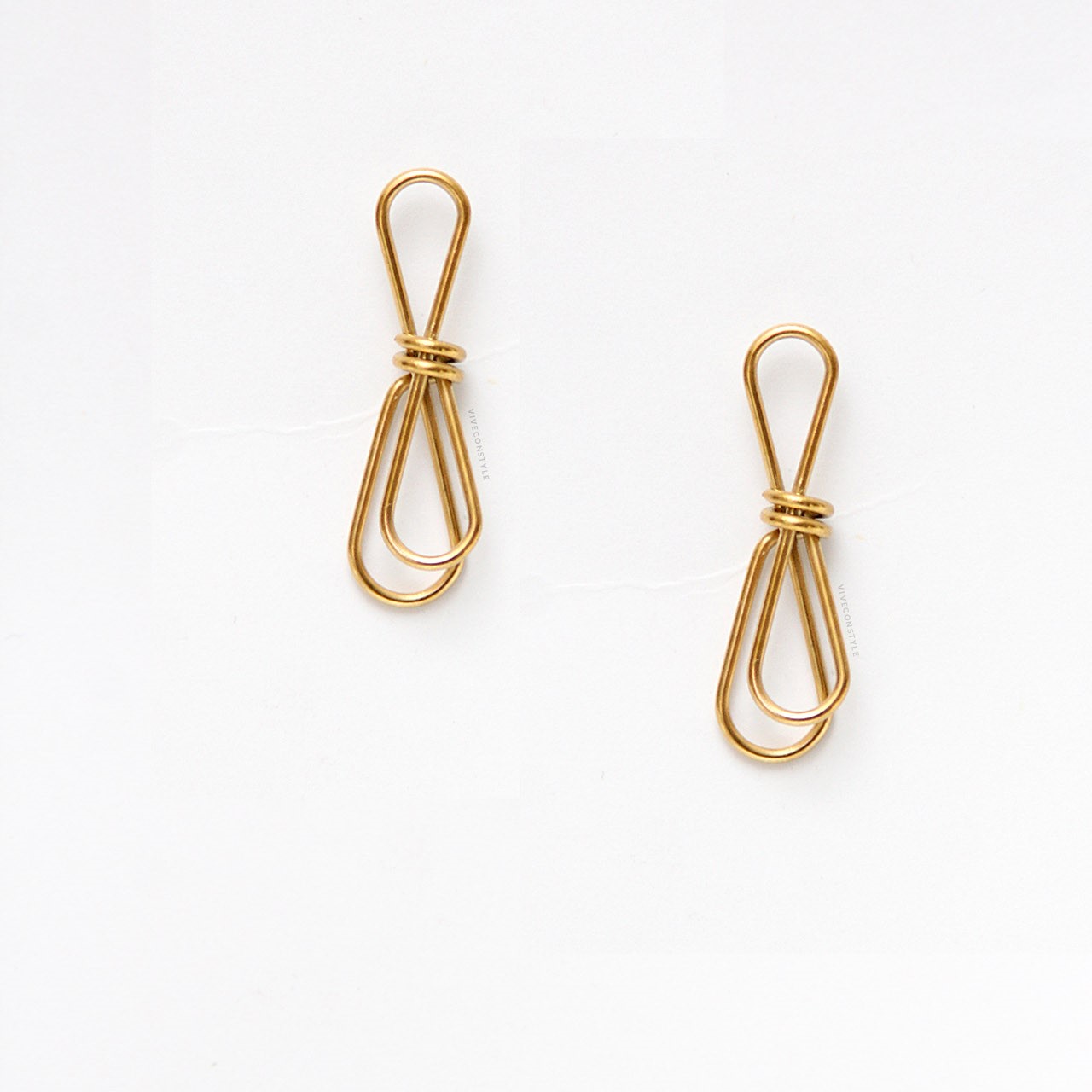 BOW EARRINGS GOLD