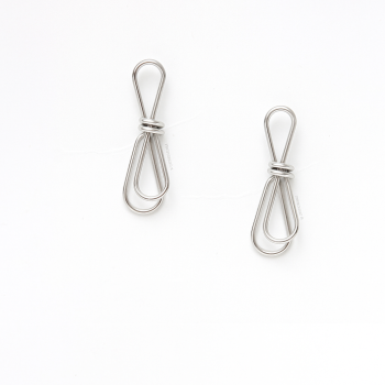 BOW EARRINGS SILVER