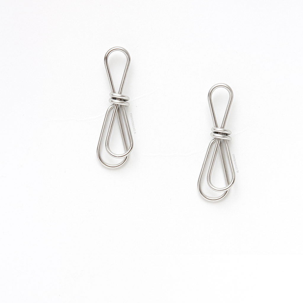 BOW EARRINGS SILVER